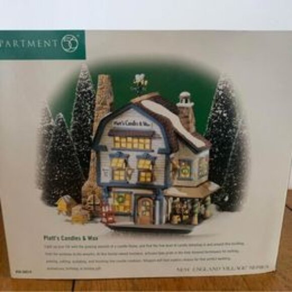 Department 56 Platts Candles & Wax Winter Holiday Village House Figurine - Picture 10 of 10